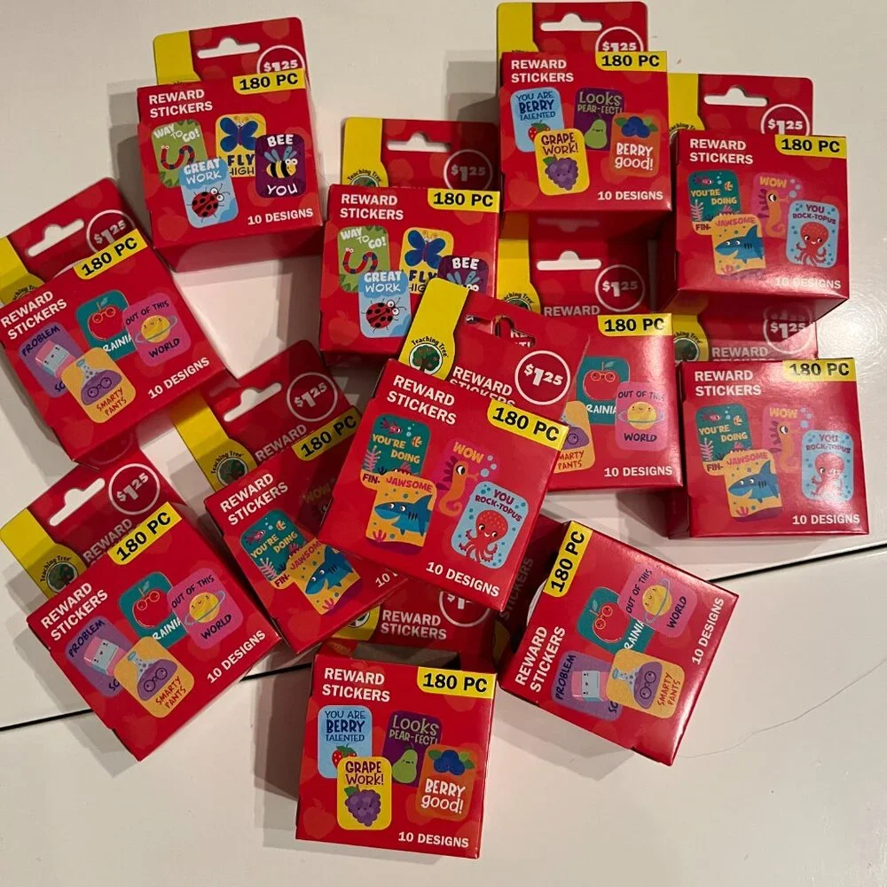 Teacher Reward Stickers  (12 Packs 2160 Total Stickers NEW Crafter’s Square‎